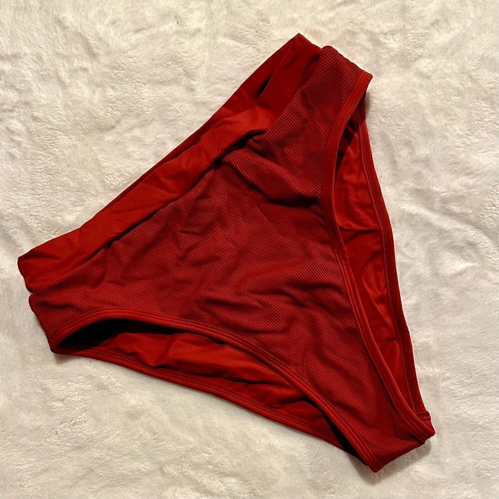 LSpace Red Bikini Bottom - Size Large